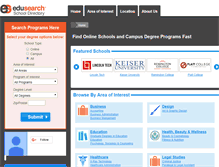 Tablet Screenshot of edusearch.com